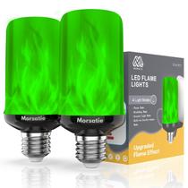 Lâmpadas LED Flame Morsatie Upgraded Flame 3W E26, pacote com 4