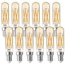 Lâmpadas LED FLSNT Candelabra 5,5 W 2200 K, branco âmbar, pacote com 12