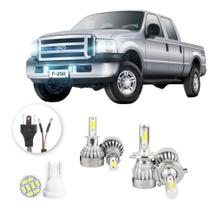Lampadas Led Ford F250 1999 A 2004 H4 H3 20000lm