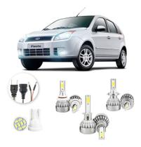 Lampadas Led Ford Fiesta 2007 A 2010 Hb4 H1 H7 20000lm