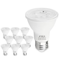 Lâmpadas LED FTL PAR20 7W 600lm 5000K reguláveis E26, pacote com 10