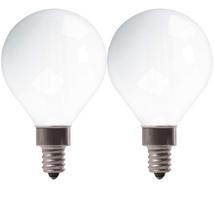 Lâmpadas LED GE 60W Soft White G16 Globe Frosted, pacote com 2