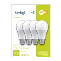 Lâmpadas LED GE Lighting 60W Eqv Daylight A19, pacote com 4