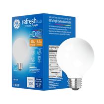 Lâmpadas LED GE Refresh 40W Daylight G25 Globe, 1 pacote Lâmpadas LED GE Refresh 40W Daylight G25 Globe, 1 pacote