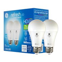 Lâmpadas LED GE Refresh 75W Daylight A19 (pacote com 2) Lâmpadas LED GE Refresh 75W Daylight A19 (pacote com 2)