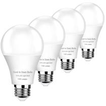 Lâmpadas LED GEPLAD A19 10W 1100 lm 5000K com sensor, kit com 4 Lâmpadas LED GEPLAD A19 10W 1100 lm 5000K com sensor, kit com 4