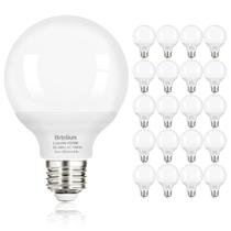Lâmpadas LED Globe Brtstiun G25 6W 4000K E26, pacote com 20
