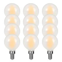 Lâmpadas LED Globe Decoaui E12 G16 4W (40W) 2700K, pacote com 12 Lâmpadas LED Globe Decoaui E12 G16 4W (40W) 2700K, pacote com 12