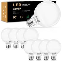 Lâmpadas LED Globe Dekang G25 5W 5000K Daylight, pacote com 8