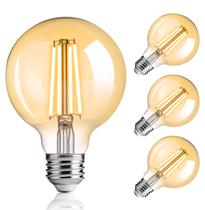 Lâmpadas LED Globe Edison FLSNT G25, pacote com 4, 4 W, 400 LM, 2200 K, E26