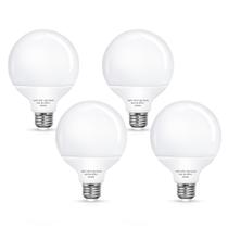 Lâmpadas LED Globe Flaspar G25 9W 3000K E26, pacote com 4