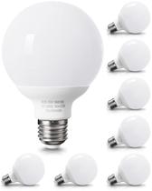 Lâmpadas LED Globe Pazetiv 5W 500lm 5000K E26, pacote com 8 Lâmpadas LED Globe Pazetiv 5W 500lm 5000K E26, pacote com 8