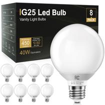 Lâmpadas LED Globe TJOY G25 5W 5000K Daylight White, pacote com 8