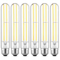 Lâmpadas LED Gozelux Tubular Vintage 6W 5000K 90+ CRI E26, pacote com 6