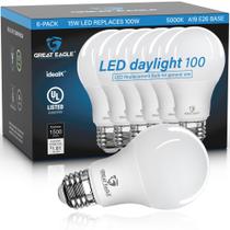 Lâmpadas LED Great Eagle A19 15W 1500lm 5000K (pacote com 6)