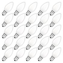 Lâmpadas LED Grensk C7 Replacement 0,5 W 2700 K E12, pacote com 25 Lâmpadas LED Grensk C7 Replacement 0,5 W 2700 K E12, pacote com 25