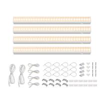 Lâmpadas LED Grow Lights Barrina Full Spectrum 30 cm e 20 W, pacote com 4