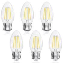 Lâmpadas LED GVvoohome E26 Base Candelabra 6W (pacote com 6) Lâmpadas LED GVvoohome E26 Base Candelabra 6W (pacote com 6)