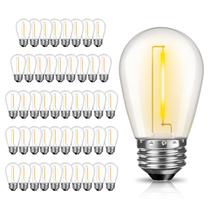 Lâmpadas LED GVVoohome S14 1W 2200K reguláveis, pacote com 48 Lâmpadas LED GVVoohome S14 1W 2200K reguláveis, pacote com 48
