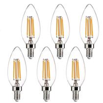 Lâmpadas LED H&D Home Interchanges E12 4W 5000K, pacote com 6