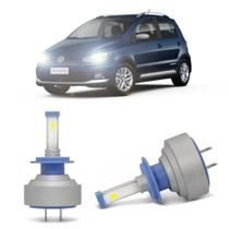 Lâmpadas LED H7 6000k Farol Baixo Volkswagen Crossfox 2010-2014