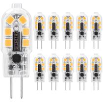 Lâmpadas LED HengBo G4 12V 1,5 W brancas quentes 3000K (pacote com 10)