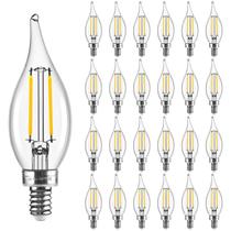 Lâmpadas LED Hizashi E12 4W 450LM 3000K Soft White, pacote com 24