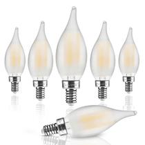 Lâmpadas LED Hizashi Frosted Candelabra E12 4W 2700K, pacote com 6 Lâmpadas LED Hizashi Frosted Candelabra E12 4W 2700K, pacote com 6
