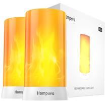 Lâmpadas LED Hompavo atualizadas, recarregáveis de 4 modos Lâmpadas LED Hompavo atualizadas, recarregáveis de 4 modos