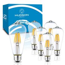 Lâmpadas LED Hudson Bulb Co. Pacote com 6 unidades Vintage Edison 6W 4000K Lâmpadas LED Hudson Bulb Co. Pacote com 6 unidades Vintage Edison 6W 4000K