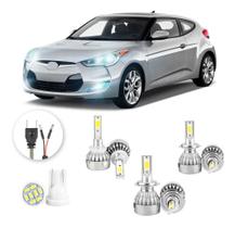 Lampadas Led Hyundai Veloster 2011 A 2013 H27 H7 H7 20000lm