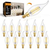 Lâmpadas LED IINVGOOD 6W Candelabro E12 Dimerizáveis 2700K (Pacote com 12) Lâmpadas LED IINVGOOD 6W Candelabro E12 Dimerizáveis 2700K (Pacote com 12)