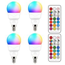 Lâmpadas LED ILC E12 5W (equivalente a 40W) RGB 2700K (pacote com 4) Lâmpadas LED ILC E12 5W (equivalente a 40W) RGB 2700K (pacote com 4)