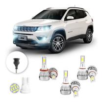 Lampadas Led Jeep Compass 2017 A 2021 Hb3 Hb3 H11 20000lm