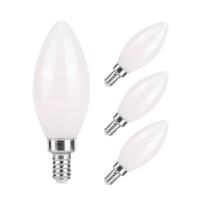 Lâmpadas LED KINUR Candelabra 4W 2700K E12 40W, pacote com 4