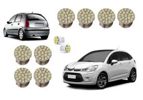 Lâmpadas led lanterna pisca ré freio citroën c3 2003 04 a 16