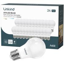 Lâmpadas LED Linkind A19 8,5 W 800 lm 2700 K E26, pacote com 24