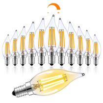 Lâmpadas LED LONIUTO, equivalentes a 60 W, pacote com 12 unidades, E12, reguláveis