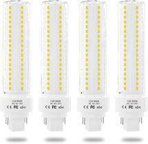 Lâmpadas LED Lustaled GX24q/G24q, base de 4 pinos, 12W 6000K, pacote com 4