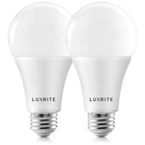 Lâmpadas LED LUXRITE A21 22W 2550lm 3000K E26 reguláveis, pacote com 2
