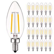 Lâmpadas LED LUXRITE Vintage Candelabra 4W 5000K reguláveis (pacote com 24)