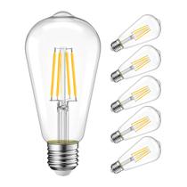 Lâmpadas LED LVWIT Vintage Edison 11W 1100LM reguláveis, pacote com 6
