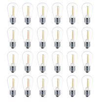 Lâmpadas LED Meconard S14 1W 2200K, branco quente, pacote com 24 Lâmpadas LED Meconard S14 1W 2200K, branco quente, pacote com 24