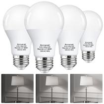 Lâmpadas LED MorningLight A19, 3 vias, 15/40/60 W, Daylight, pacote com 4
