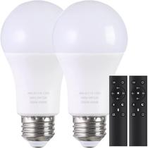 Lâmpadas LED MXhme A19 9W 800LM reguláveis 3000K-6000K, pacote com 2