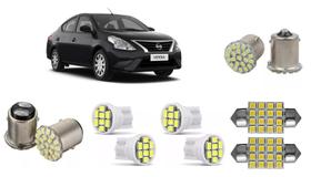 Lâmpadas Led Nissan Versa 2019 a 2020 PLACA RÉ FREIO TETO