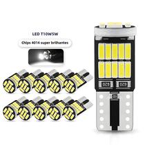 Lâmpadas LED NLpearl 6000K Canbus T10/W5W - 2/10x 5050 SMD 168/194 - Luz Interna para Leitura