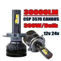 Lâmpadas LED para Farol de Carro 300W 6000K - H1, H4, H7, H11, 9005, 9006 (HB3, HB4)