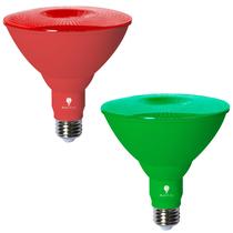 Lâmpadas LED para inundação Bluex Bulbs Par38 18W, reguláveis, pacote com 2