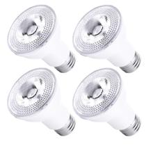 Lâmpadas LED para inundação LumStory PAR20 7W 5000K reguláveis, pacote com 4